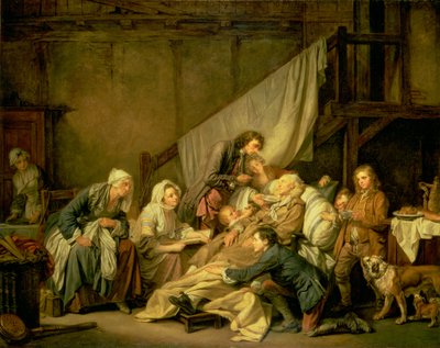 De verlamde, 1763 door Jean Baptiste Greuze